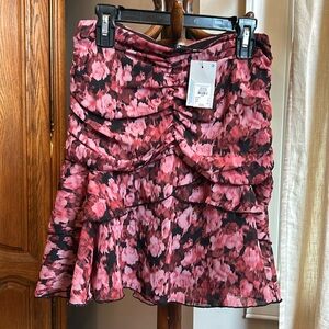 Primark Pink Floral Mini Skirt